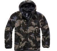 Brandit Teddyfleece Worker Jacket, Color: darkcamo, Size: XL