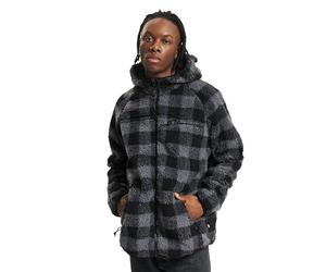 Brandit Teddyfleece Worker Jacket, Uomo, black/grey, M