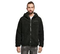 Brandit Teddyfleece Worker, felpa con zip L male Nero