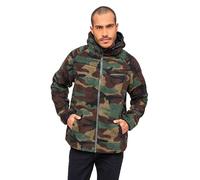 Brandit Teddyfleece Worker, felpa con zip M male Woodland