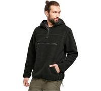 Brandit Felpa con cappuccio Teddyfleece Worker Uomo Nero 4XL