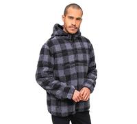 Brandit Teddyfleece Worker Pullover, Uomo, Black/Grey, 5XL
