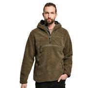 Brandit Teddyfleece Worker, felpa con cappuccio XL male Oliva