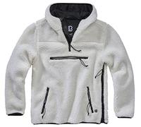 Brandit Teddyfleece Worker Pullover, Uomo, White, L