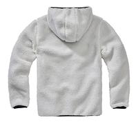 Brandit Teddyfleece Worker, felpa con cappuccio XL male Bianco