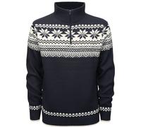Brandit Troyer Norweger Pullover, Blu scuro/bianco, Taglia XXL