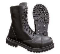 Brandit UK Ranger Phantom Stivali in Pelle Gothic con Punta In Acciaio 38-47