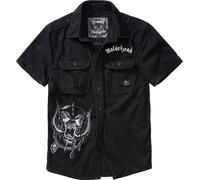 Brandit Uomo Camicia Motörhead Camicia vintage 1/2 manica Nero S Nero