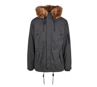 Brandit Uomo Fish Tail Parka Giacca Invernale Inserti IN Pelliccia Cappa Tasche