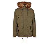 Brandit Uomo Fish Tail Parka Giacca Invernale Inserti IN Pelliccia Cappa Tasche