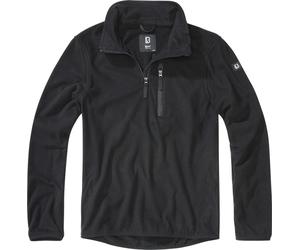 Brandit Uomo Fleecepullover Fleece Troyer Nero 3XL Nero
