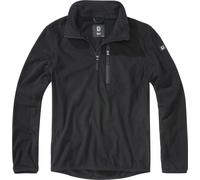 Brandit Uomo Fleecepullover Fleece Troyer Nero XXL Nero