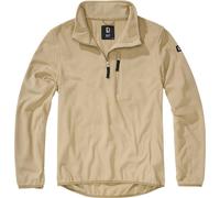 Brandit Uomo Fleecepullover Pile Troyer Camel L Beige
