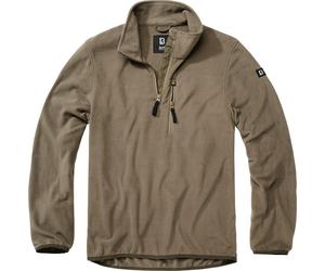 Brandit Uomo Fleecepullover Pile Troyer Olive 4XL Verde