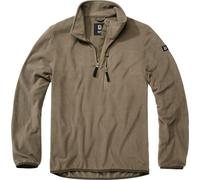 Brandit Uomo Fleecepullover Pile Troyer Olive XXL Verde