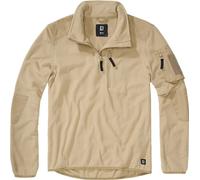 Brandit Uomo Fleecepullover Pile Troyer Ripstop Camel XXL Beige