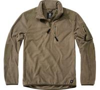 Brandit Uomo Fleecepullover Pile Troyer Ripstop Olive 4XL Verde