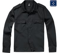 Brandit US Camicia a maniche lunghe, nero, Taglia XXL