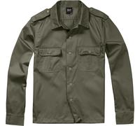 Brandit US Shirt Long Sleeve, Uomo, Olive, 6XL