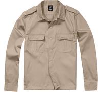 Brandit Us Long Sleeve Shirt Beige L Uomo