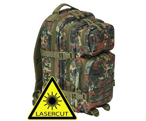 Brandit US Cooper Borsa tagliata a laser, media Camouflage