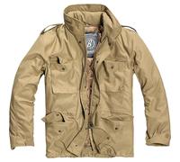 Brandit US Giacca M65 Feldjacke Khaki Foderata Outdoor Parka Cappuccio