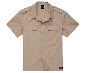 Brandit US Ripstop Shirt Short Sleeve, color: beige, size: S