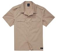 Brandit US Shirt Ripstop Shortsleeve, Camicia Uomo, Beige, 4XL
