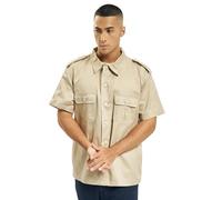 Brandit Us Short Sleeve Shirt Beige L Uomo