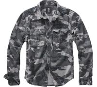 Brandit Vintage Longsleeve Camicia, antracite/grigio, Taglia S