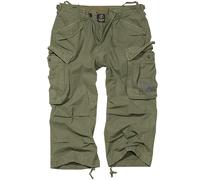 Brandit Vintage Vintage 3/4 Pantaloncini Retrò Estate Uomo Vacanza Oliva