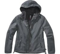 Brandit Windbreaker Frontzip Giacca da donna, nero-grigio, taglia S per donne
