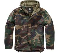 Brandit Frontzip Windbreaker, Uomo, Woodland, S