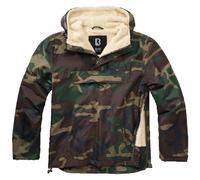 Brandit Windbreaker Sherpa Giacca a Vento Con Teddyfutter Cappuccio di Pelliccia