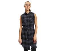 Brandit Women Gracey Longshirt Sleevel, Donna, Black/Grey, 3XL