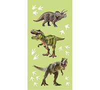 BrandMac ApS - Asciugamano in cotone a tema “dinosauri”, 70 x 140 cm