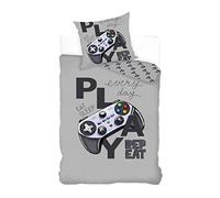 BrandMac ApS Gamer - Set copripiumino 140 x 200 cm + federa 65 x 65 cm, cotone