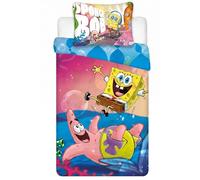 BrandMac Biancheria letto esclusiva Bluey (Spugnabob - Multicolore, lettino bambini)