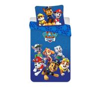BrandMac Parure da letto Paw Patrol per letto piccolo, copripiumino 100 x 135 + federa 40 x 60 cm