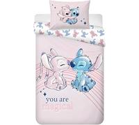 BrandMac Set copripiumino esclusivo (Stitch & Angel, letto Junior)