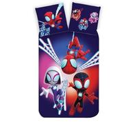 BrandMac Spidey - Set di biancheria da letto per bambini, 100 x 135 cm, 40 x 60 cm