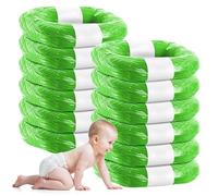 Brandname Pannolini Sensibili per Bambini: 12 Pezzi Protezione Odori Ecologica, Sacchetti per Contenitori di Pannolini ad Alta Assorbenza, Per Uso Domestico (Verde)