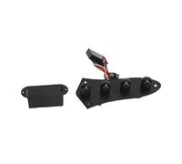 BrandName Prewired Guitar Control Plate Assembly, 3 Stage Preamp Control Board with 3 Band EQ Adjustable Gain Metal Bass Electric Guitar Replacement Plate for Bass/Electric Guitar (Nero)