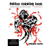 Brandon Notch Tattoo Coloring Book VOLUME 1 (Tascabile)
