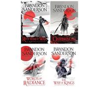 Brandon Sanderson The Stormlight Archive Series 4 Books Collection Set (The Way of Kings, Words of Radiance, Oathbringer, Rhythm of War)