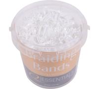 Brands of Q Elastici per Criniera in Gomma con Contenitore - Bianco