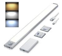 Brandson - Barra Led sottopensile cucina 40cm, Luce Armadio LED con Sensore di Movimento PIR a infrarossi, Rilevamento a 150°, Timer 20 s, Per Cucina Scale Soggiorno Bagno Camere da Letto