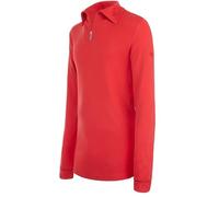 Brandsseller Maglia Uomo a Collo Alto con Mezza Zip in 100% Cotone - Pullover Leggero con Cerniera, Confortevole e Traspirante, per Il Tempo Libero e l’Uso Quotidiano - Rosso, Taglia 48