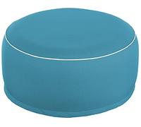 Brandsseller Pouf gonfiabile per esterni, pouf Ø 55 x 25 cm, pouf impermeabile per giardino, terrazza, soggiorno e spiaggia, resistente alle intemperie e facile da pulire