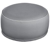 Brandsseller Pouf gonfiabile per esterni, pouf Ø 55 x 25 cm, pouf impermeabile per giardino, terrazza, soggiorno e spiaggia, resistente alle intemperie e facile da pulire, grigio scuro